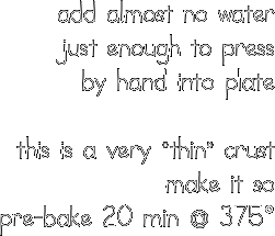 add almost no water