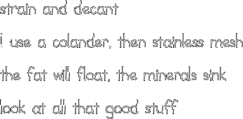 strain and decant